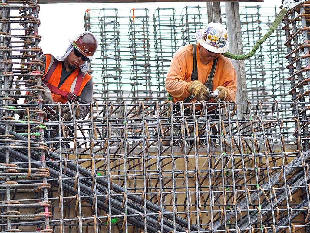 Image of a Rebar Support Installation